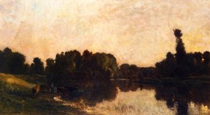 Daybreak, the Oise, Ile de Vaux