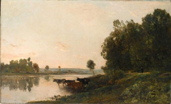 Sunrise, banks of the Oise