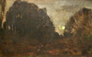 Rising Moon in Barbizon